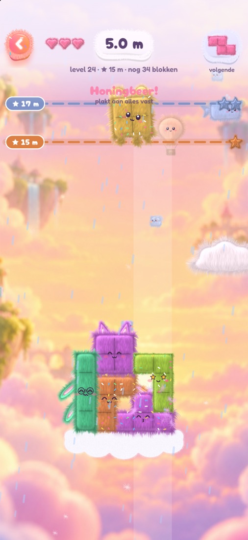 Regen maakt de vacht van de Fluffies nat