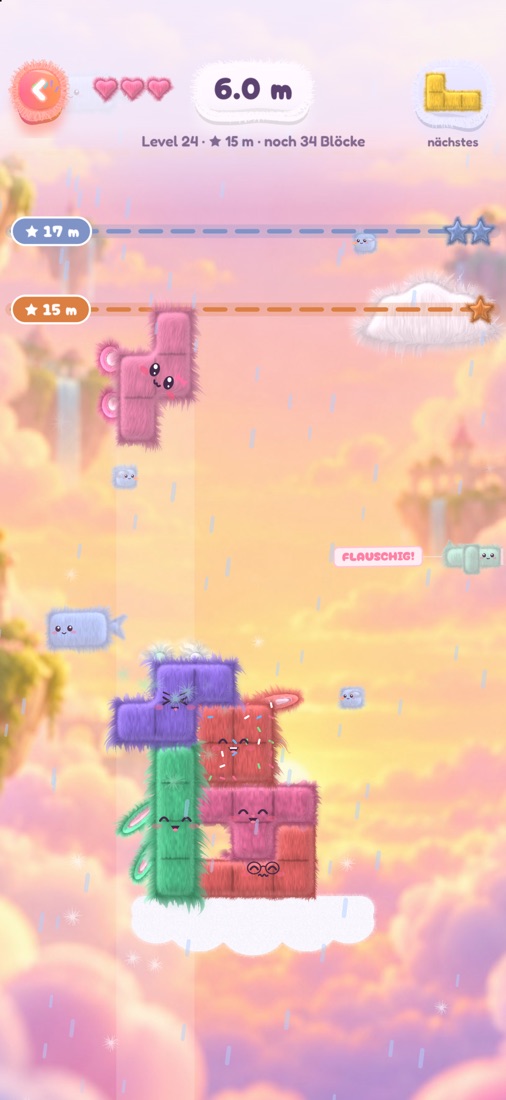 Regen macht das Fell der Fluffies nass
