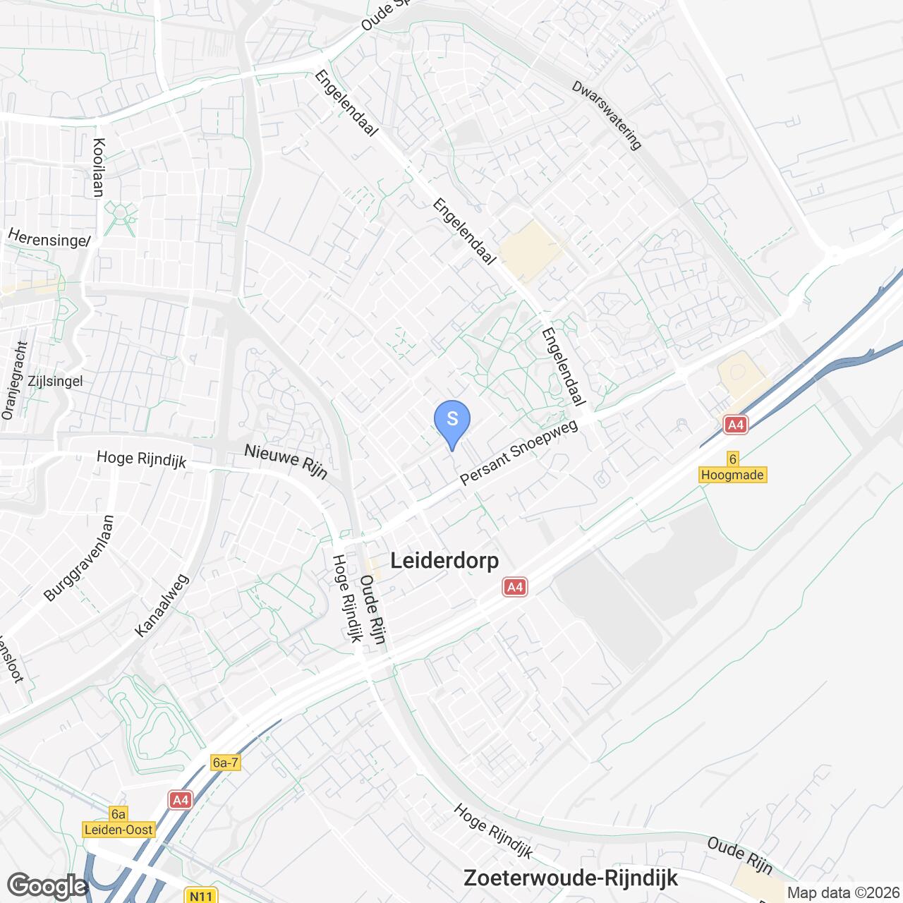 Kaart van de regio Leiderdorp