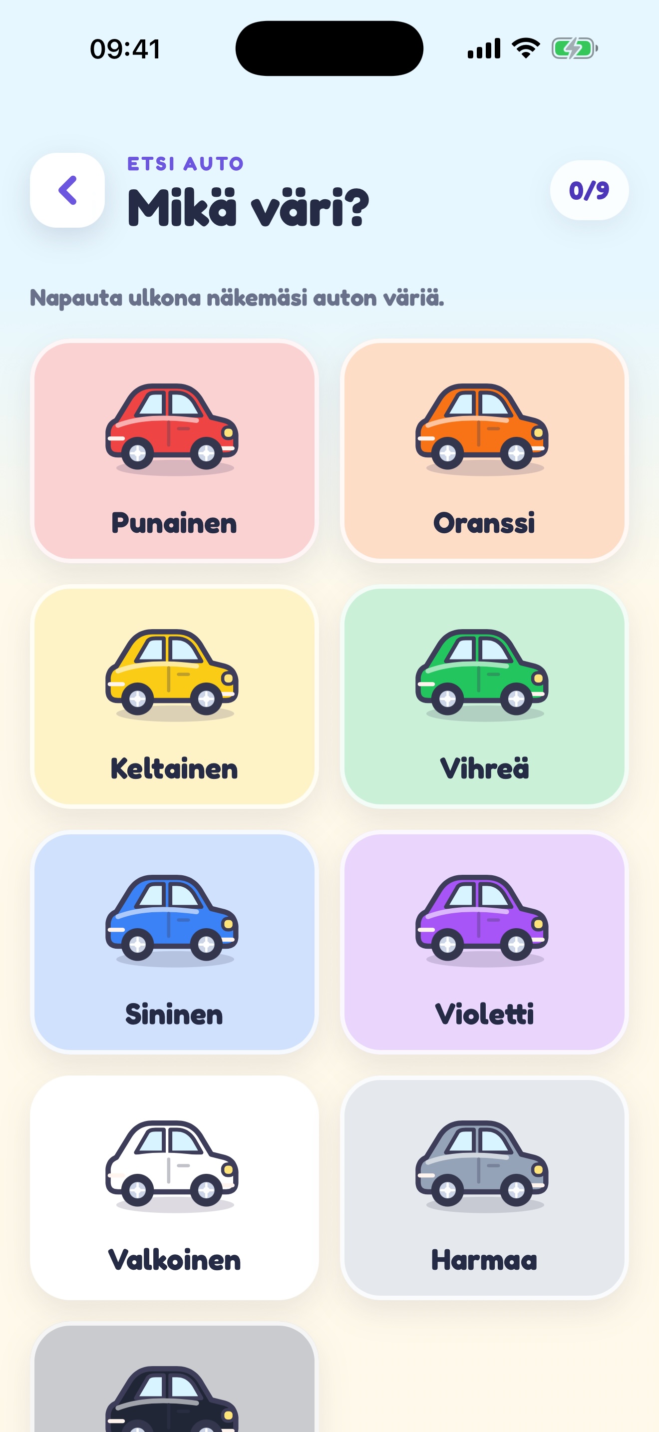 Sateenkaariautojen bongauspeli