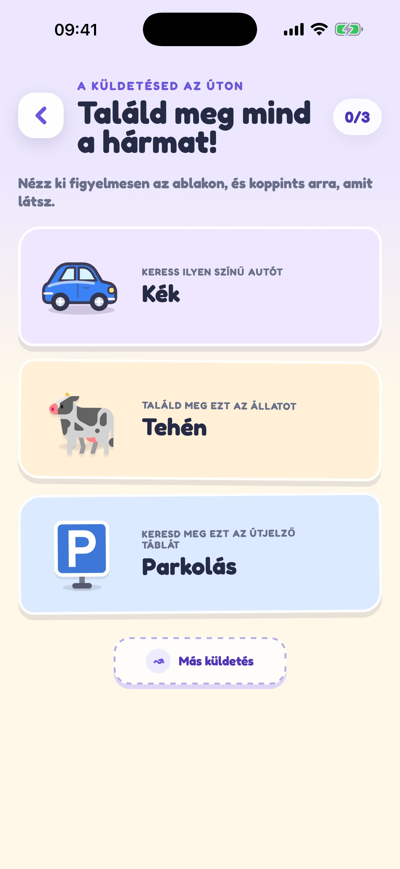 Úti küldetés három megtalálandó dologgal
