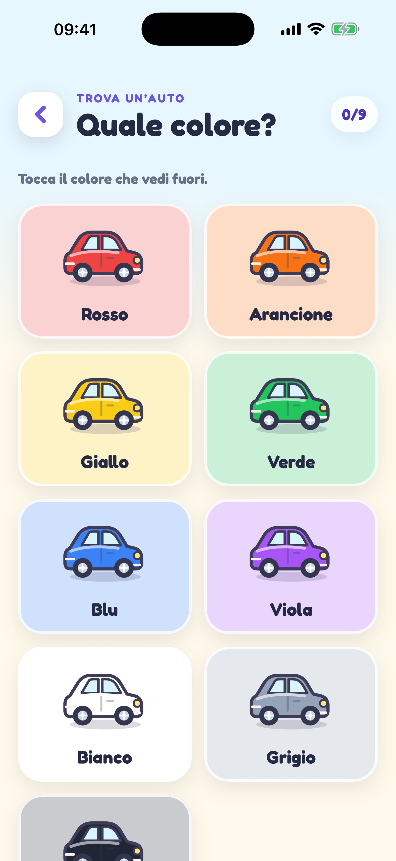 Gioco delle auto arcobaleno
