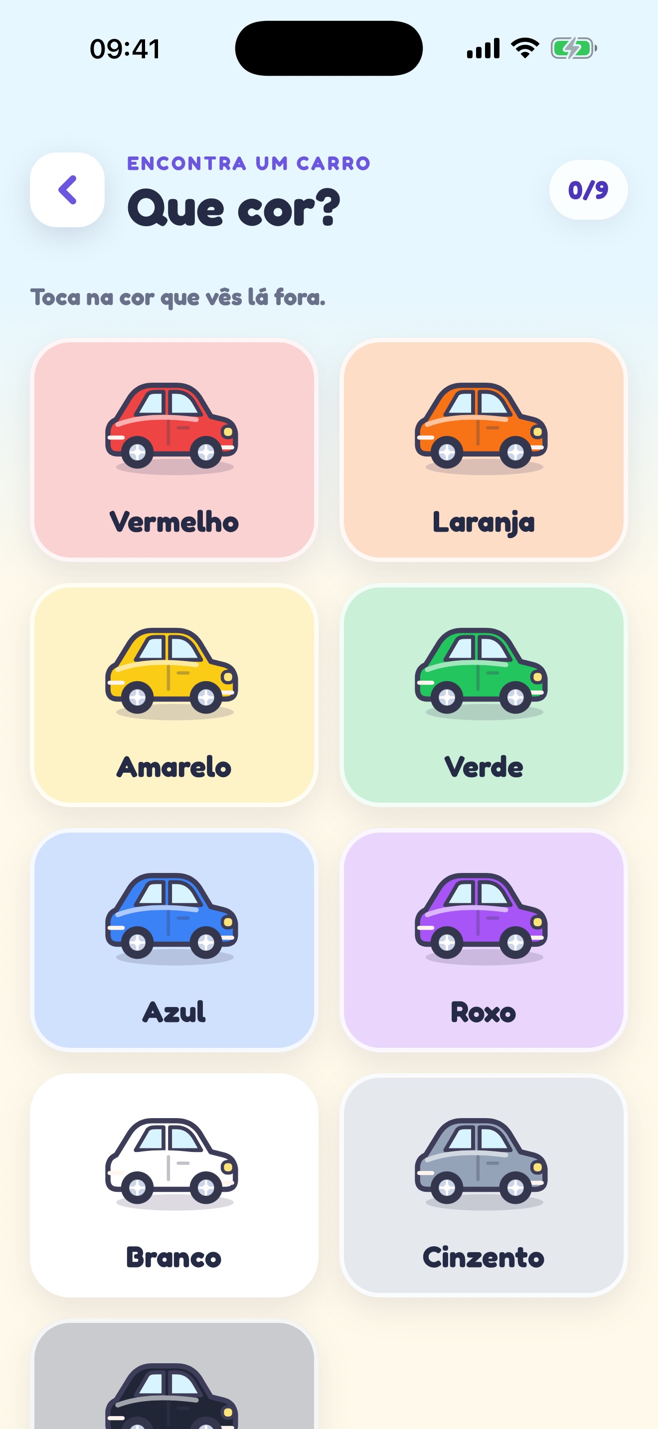 Jogo dos carros arco-íris