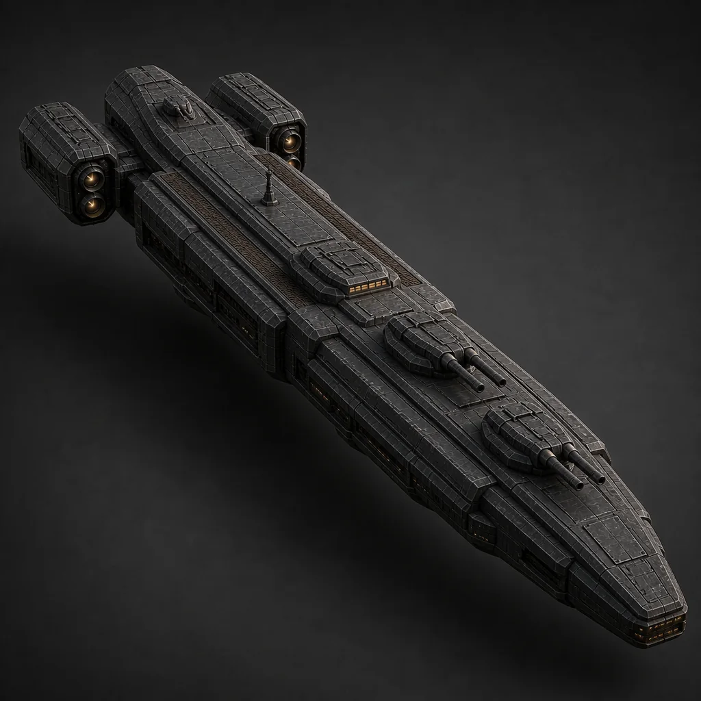 The current Starfall battlecruiser design